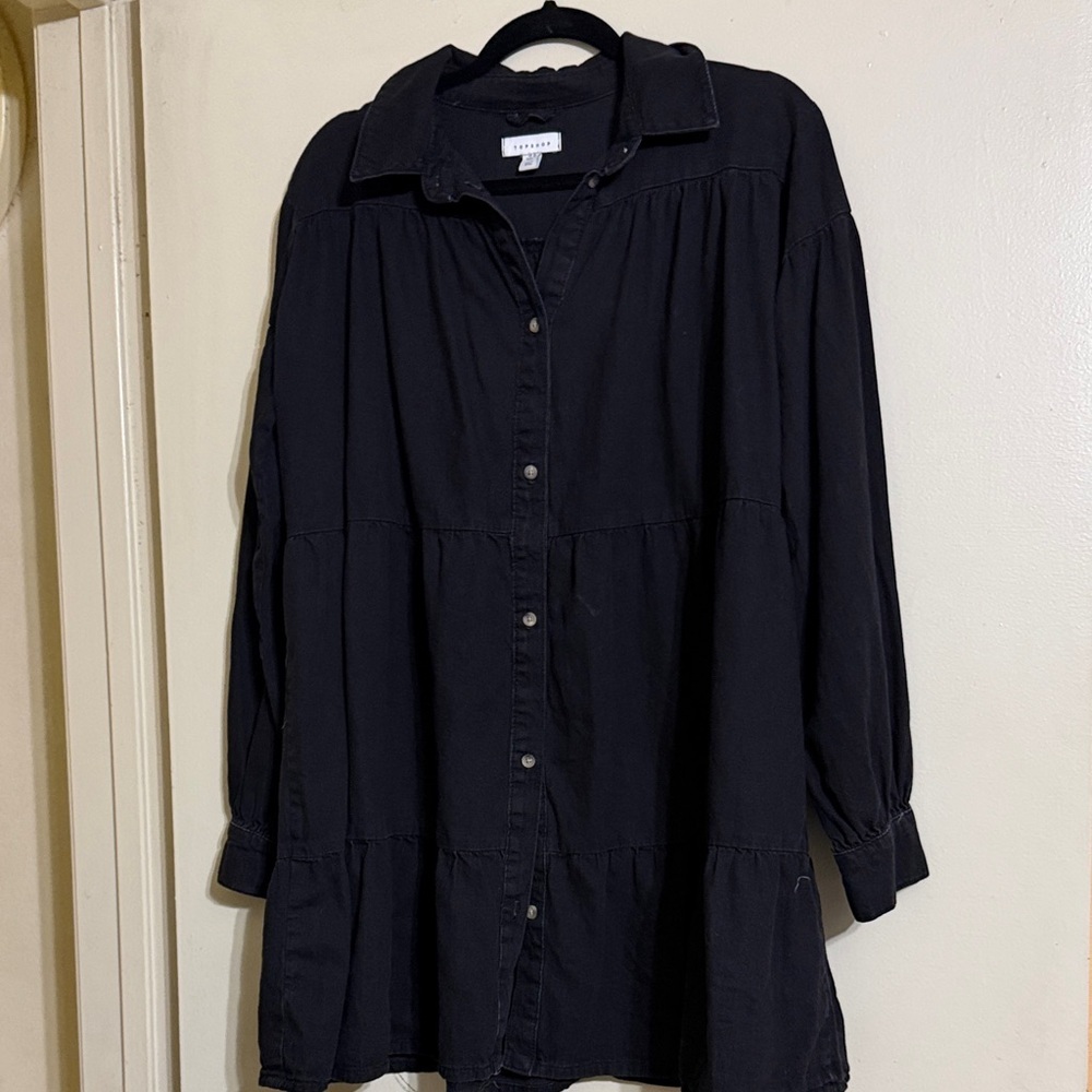 Topshop denim shirt dress